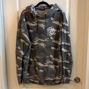 Flag nor Fail Camo Pullover Hoodie - Gray/Olive Camouflage